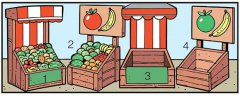 全国训练逻辑推理:将水果摊位与摊主正确配对