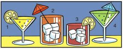 数字图形逻辑思维:鸡尾酒分别出自哪位调酒师之手？