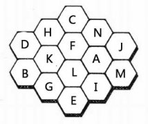 小学生智力锻炼:将字母填入正确的位置