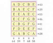 一个人奥数推理逻辑:第3列的数字之和是多少?