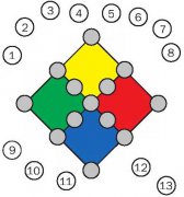 中学生数学逻辑思维答案:彩色方块选填数字