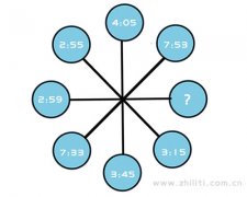 数学趣味题逻辑思维:问号处的时间