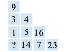 逻辑思维培养数学练习题 :完成数字阶梯