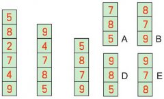 当今奥数逻辑推理实例:哪个选项可以继续这个序列?