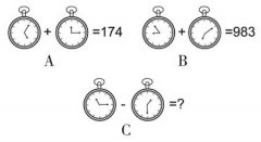 当今奥数推理逻辑趣味题:时钟密码