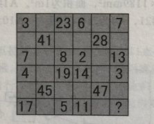 数学逻辑思维智力题:补数字