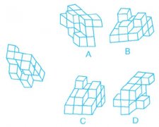 立体图形推理题规律之找相符的图形