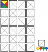 怎样表述幼升小图形推理题之麦克马洪的彩色方块