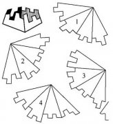 凹凸性的图形推理题之组合金字塔